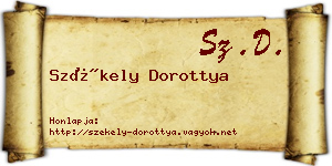 Székely Dorottya névjegykártya